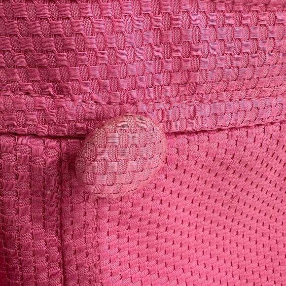 Talbots Pink Cotton Woven Button Front Side Zip Casual A-Line Skirt Size 6P FLAW - Picture 9 of 12